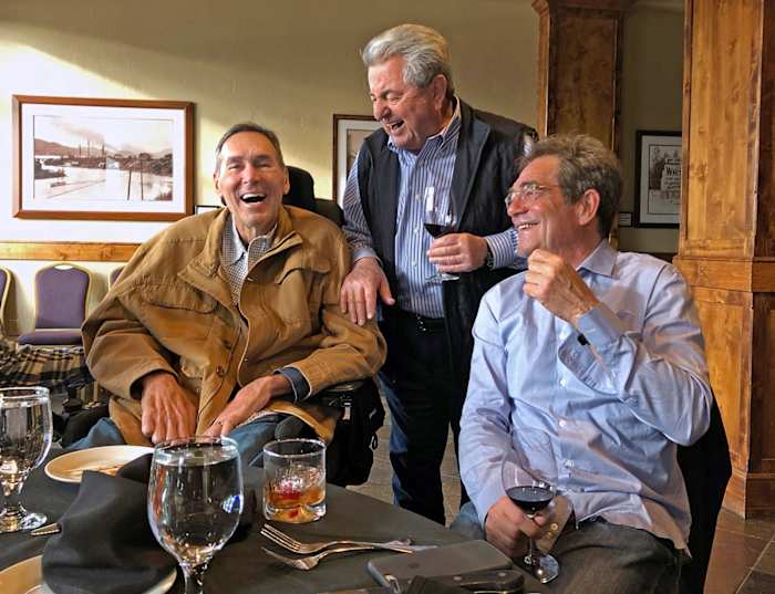 Dwight Clark, Carmen Policy and Huey Lewis.